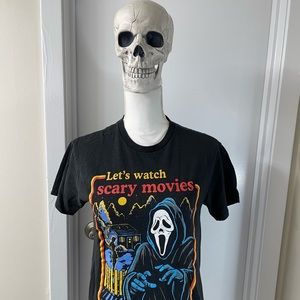 Let’s Watch Scary Movies Unisex T-Shirt, Sz S